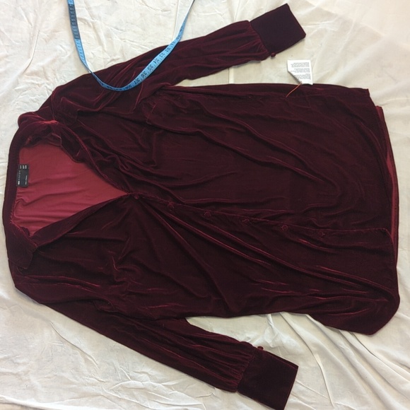 NWT ASOS button down velvet shirt 🎽 dress - Picture 3 of 4